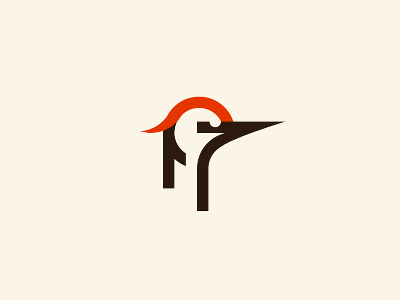 Geometric woodpecker logo by Tim Davis on Dribbble.