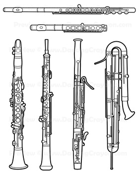 Musical Instruments: Orchestra Instruments Clip Art.