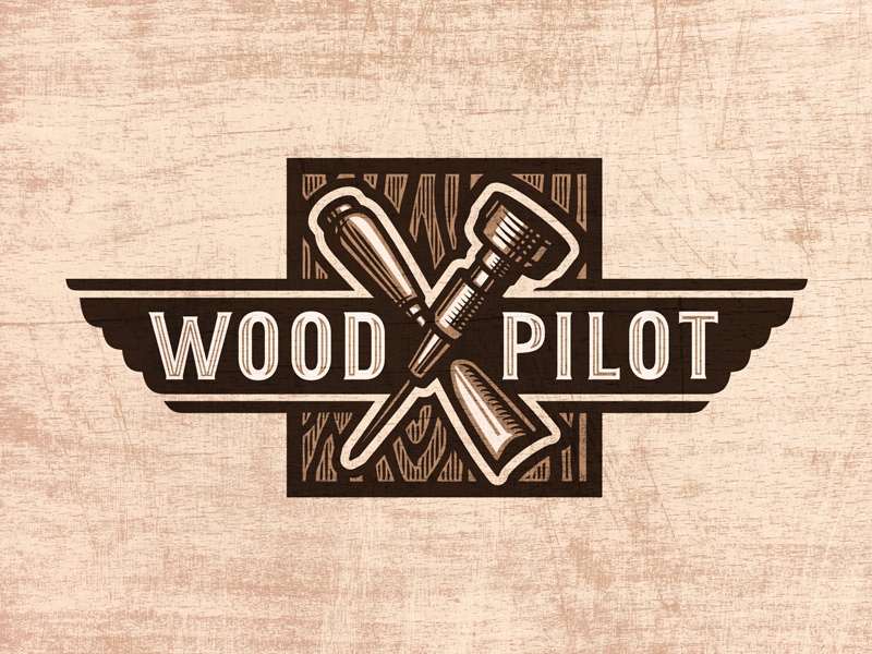 Wood Pilot Logo by Paragon Design House on Dribbble.