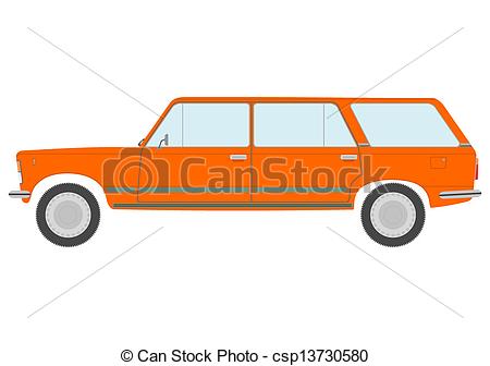 Woody Station Wagon Clipart.