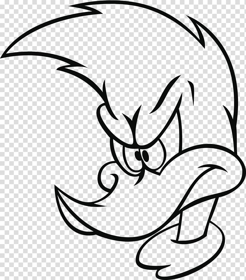 Woody Woodpecker Drawing Line art Black and white, others.