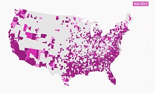 Interactive map reveals how new words spread across America.
