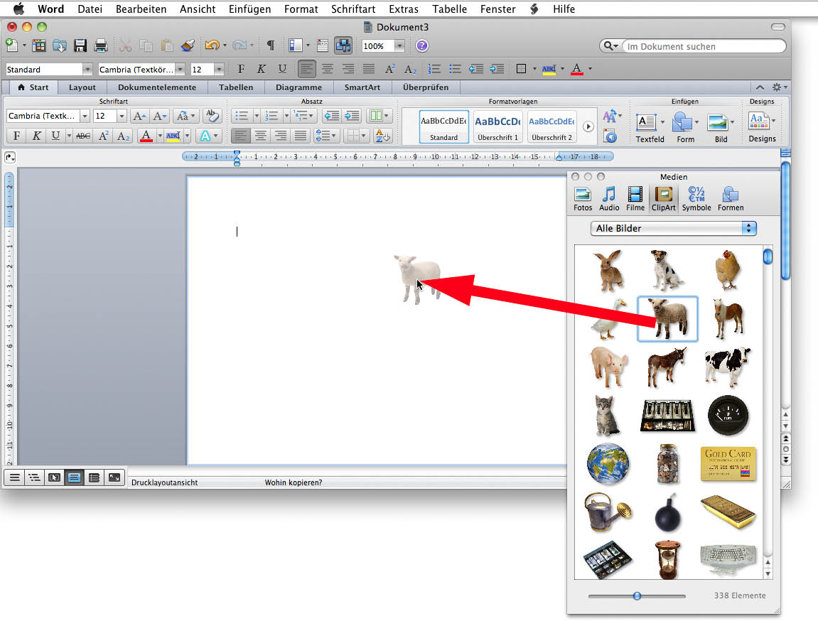 Clipart bei word 2010.