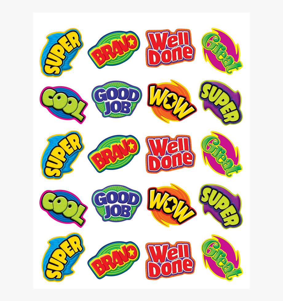 Tcr5206 Positive Words Stickers Image.