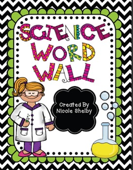 Science Word Wall Vocabulary Cards.