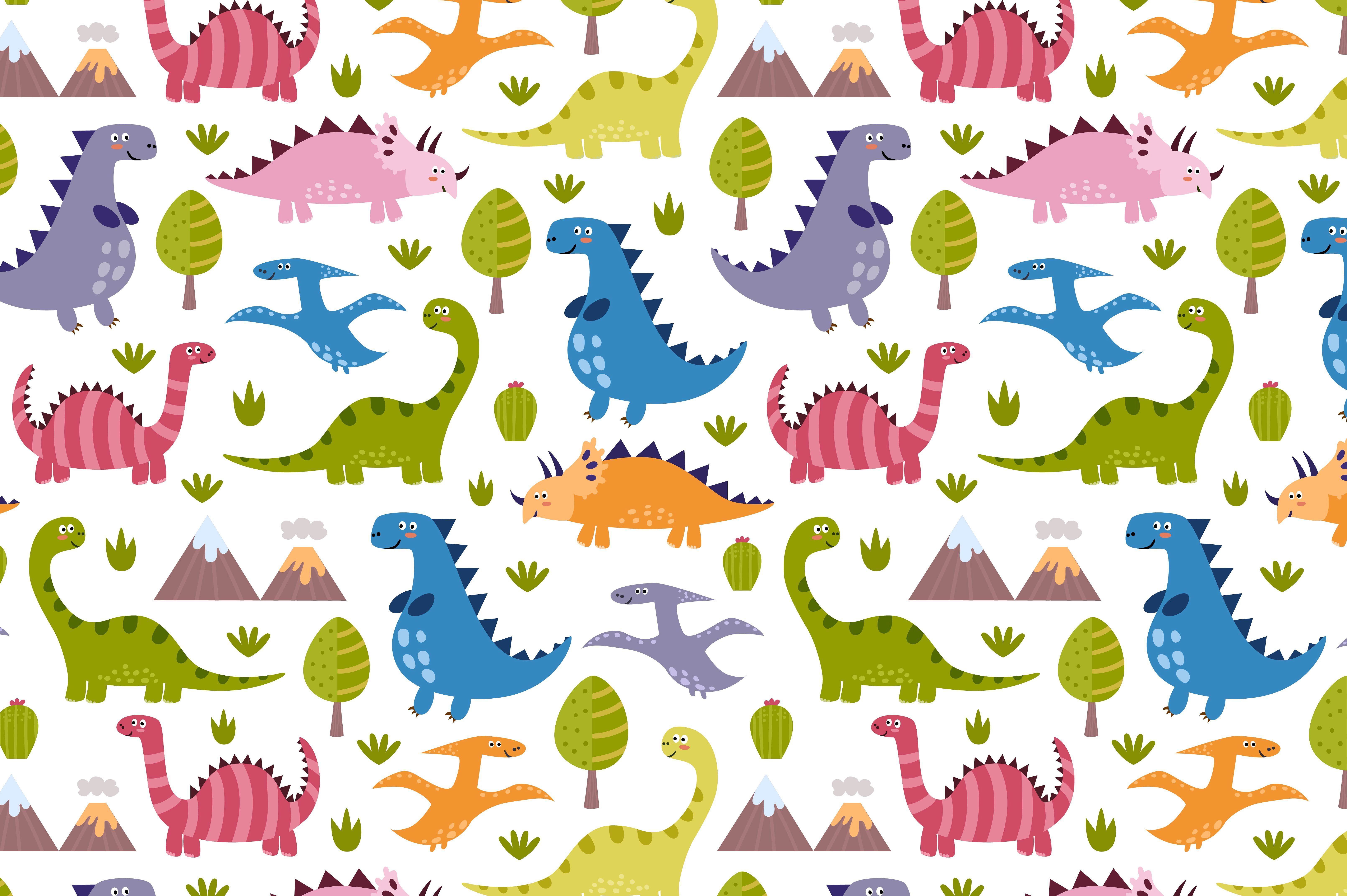 Cute Dinos: pattern in 2019.