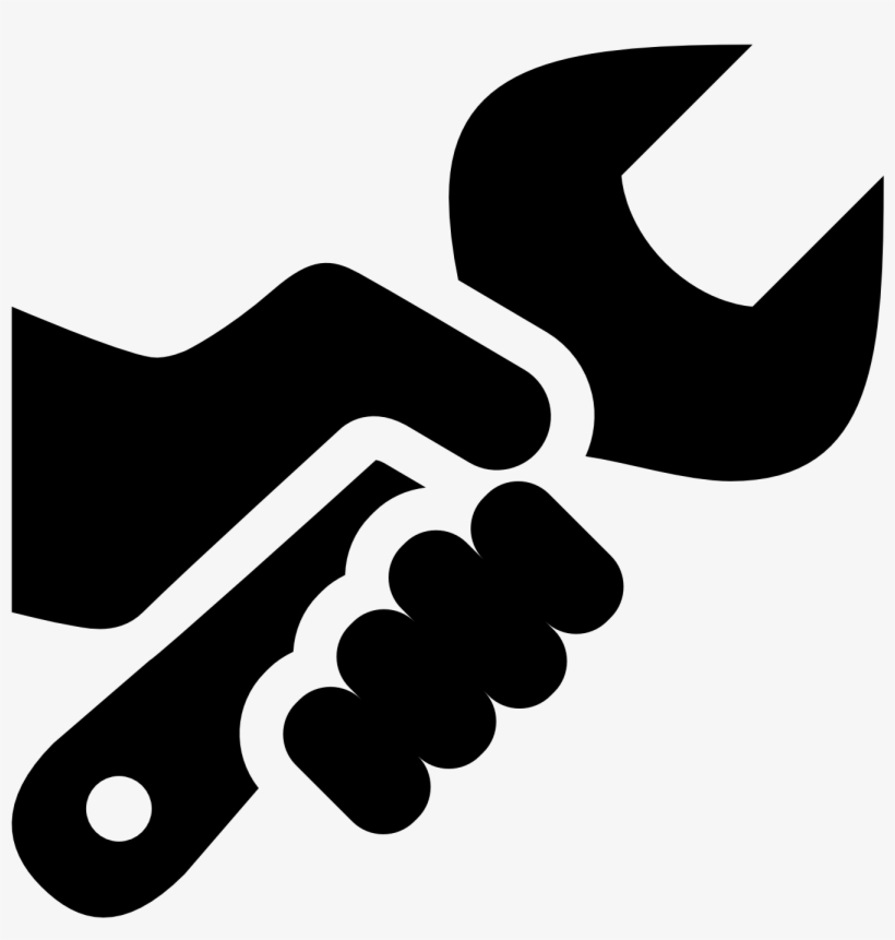 Wrench Clipart Hand Logo.