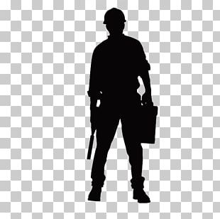 Cartoon Worker Silhouette PNG Images, Cartoon Worker.