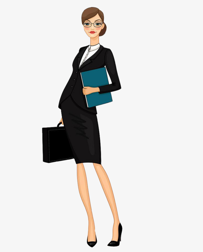 Work Woman, Work Clipart, Woman Clipart, Hand Painted PNG.