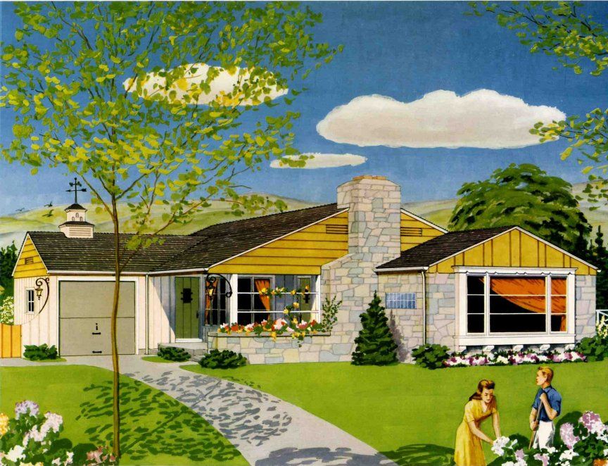A 1950 American Dream House.