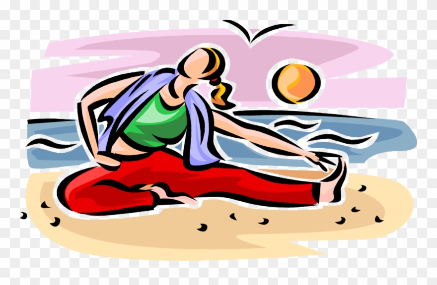 Vector Illustration Of Physical Fitness Exercise Workout.