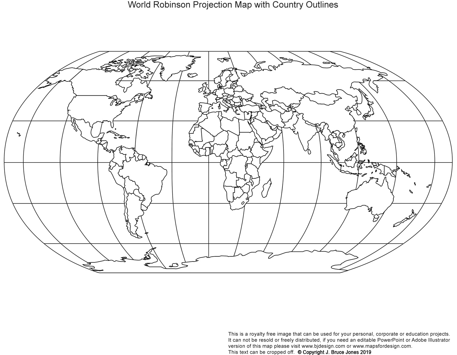 Printable, Blank World Outline Maps • Royalty Free • Globe.