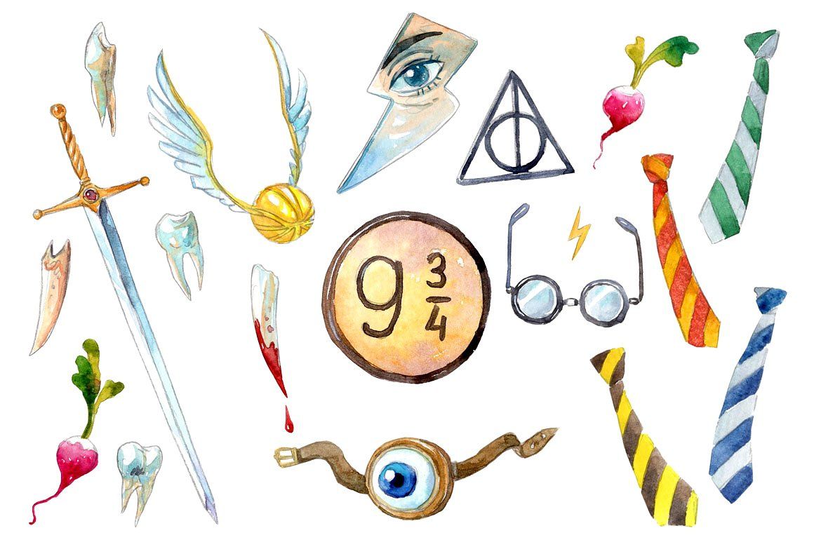 Download harry potter watercolor clipart 10 free Cliparts ...