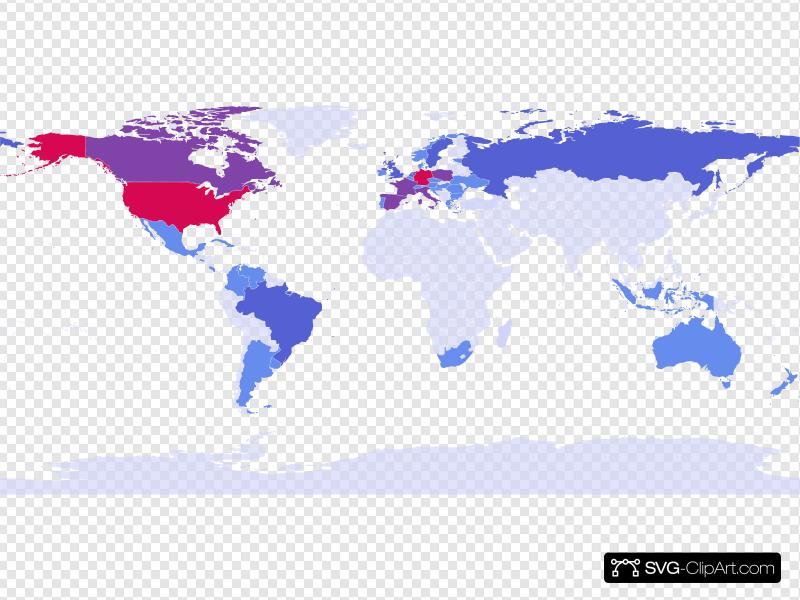 World Map Clip art, Icon and SVG.