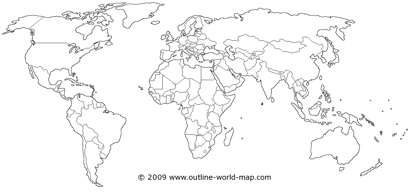 World Map Outline ~ Usa Map Guide 2016.