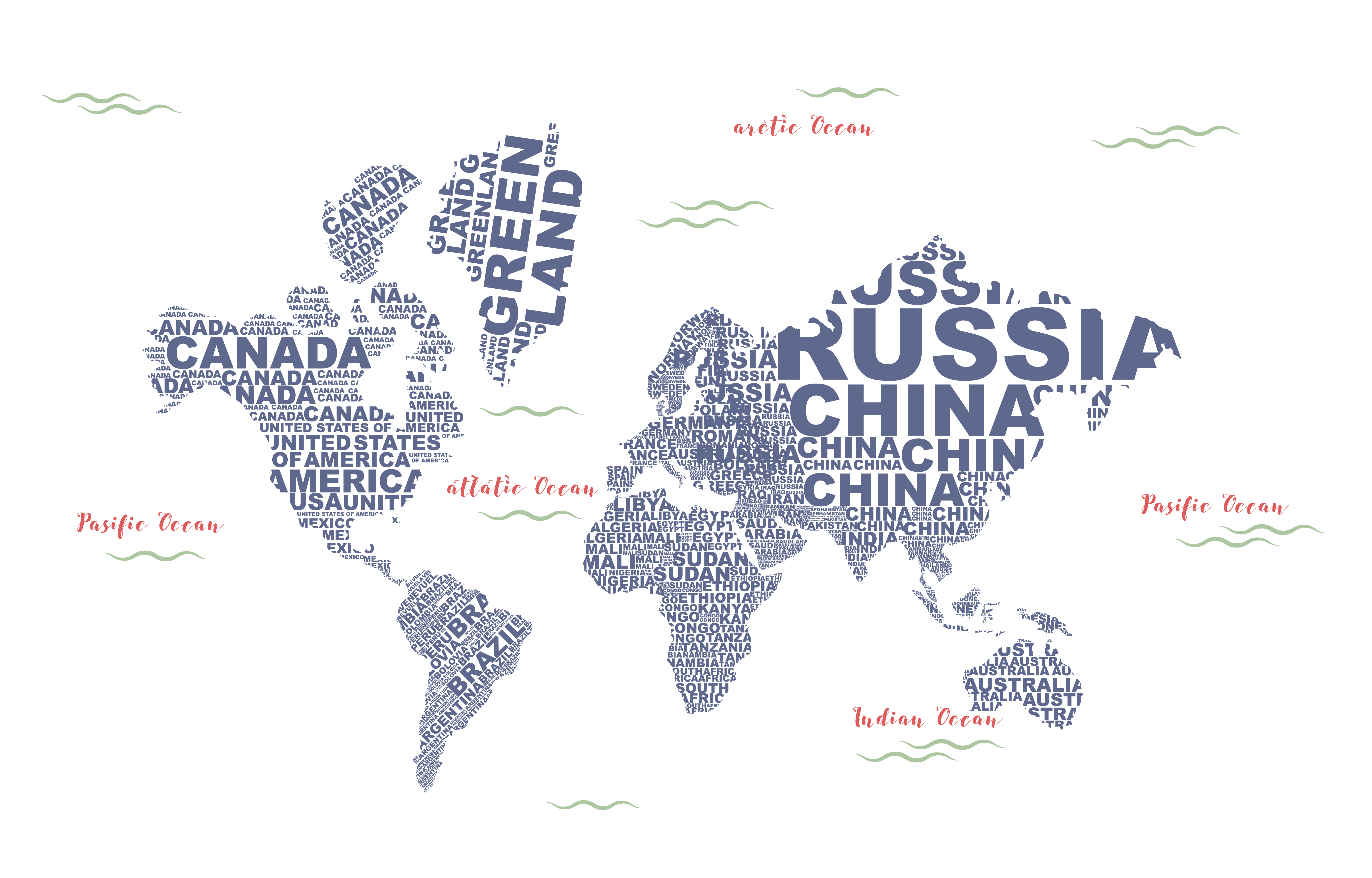 World Map PNG Free Download.