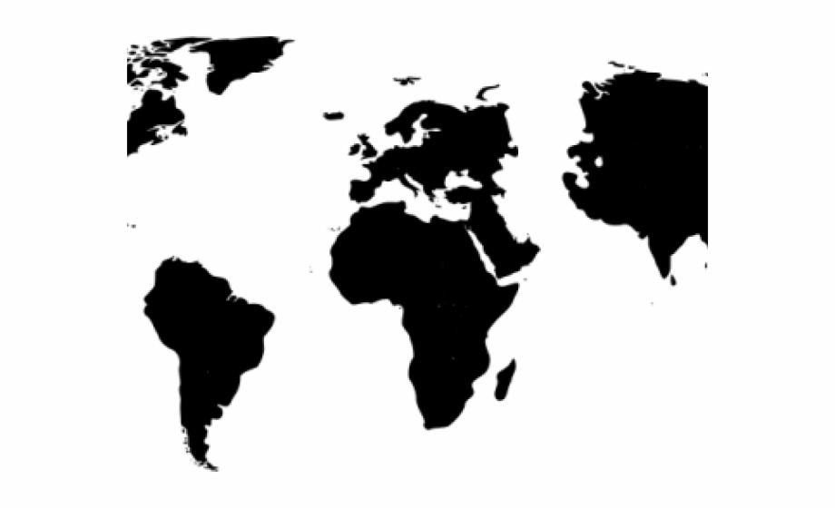 World Map Silhouette Black And White World Map Silhouette World Map Images