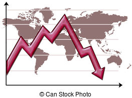 Clipart of Negative Business & Financial World.