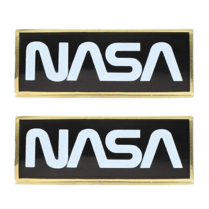 Amazon.com: Official Licensed Metallic NASA Worm Logo Pin.