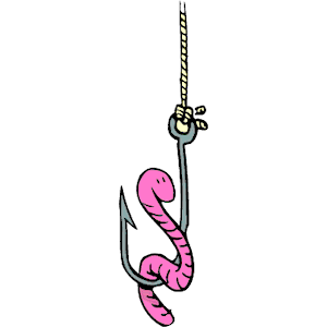 Worm on hook clipart cliparts of free download wmf.
