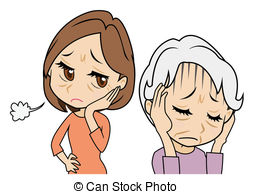 Worried mother Clipart and Stock Illustrations. 393 Worried.