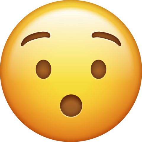 Surprised Emoji PNG.