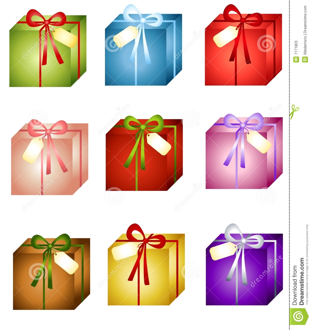 603 Christmas Presents free clipart.