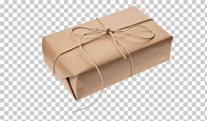 Kraft paper Gift Wrapping Packaging and labeling Box.