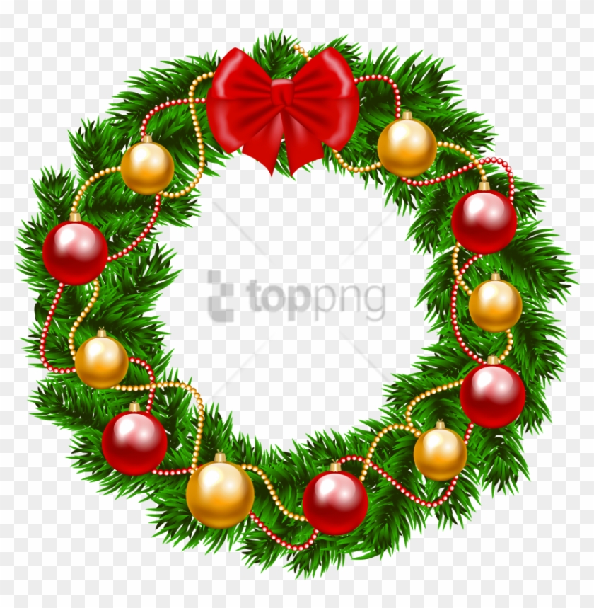 Free Png Christmas Wreath Png Image With Transparent.