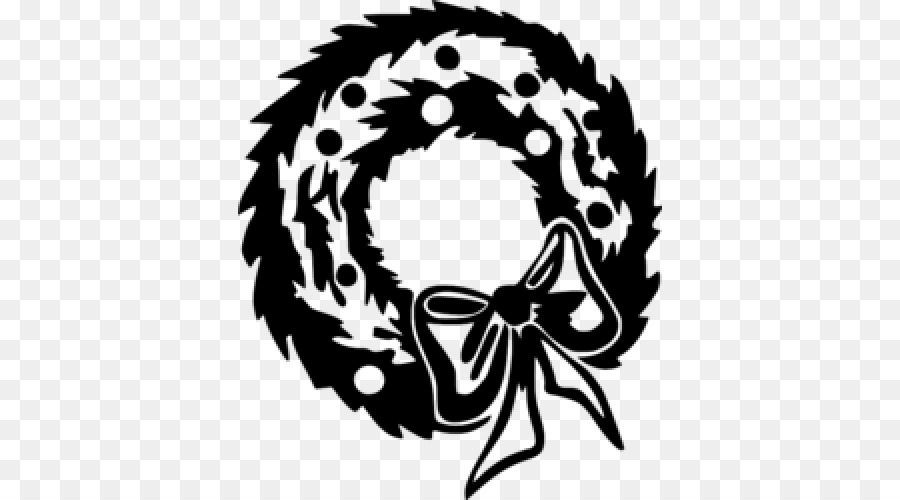 Free Christmas Wreath Silhouette, Download Free Clip Art.