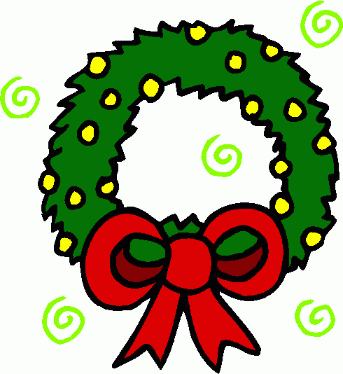 Christmas Wreath Clipart.