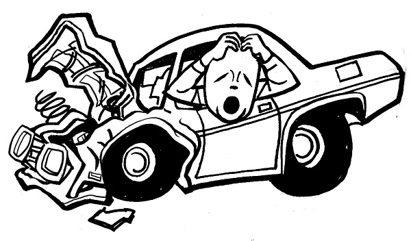 Wrecked Truck Clipart.