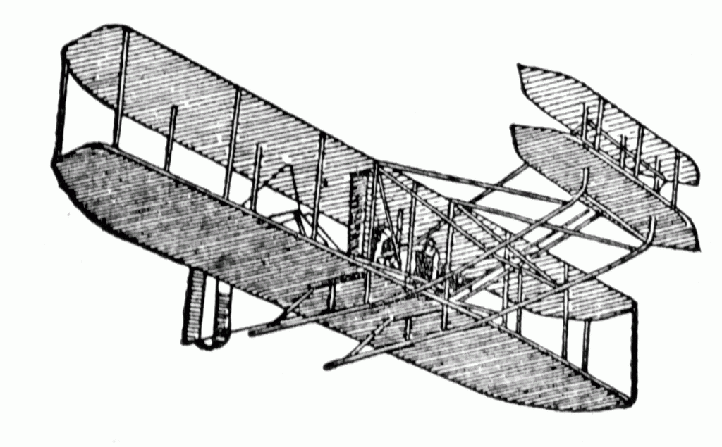 Wright brothers plane clip art.