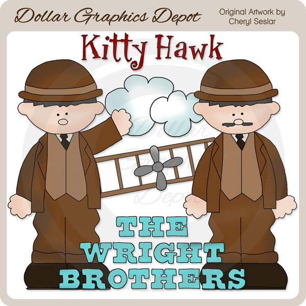 Wright Brothers Clipart.