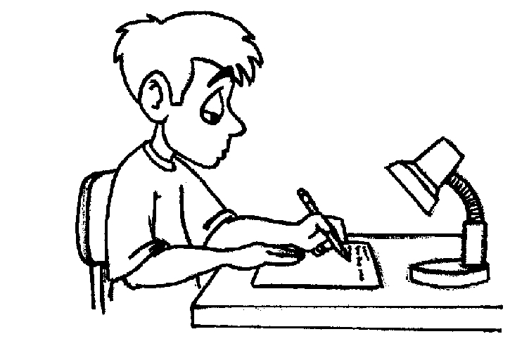 Writing Clipart Black And White.