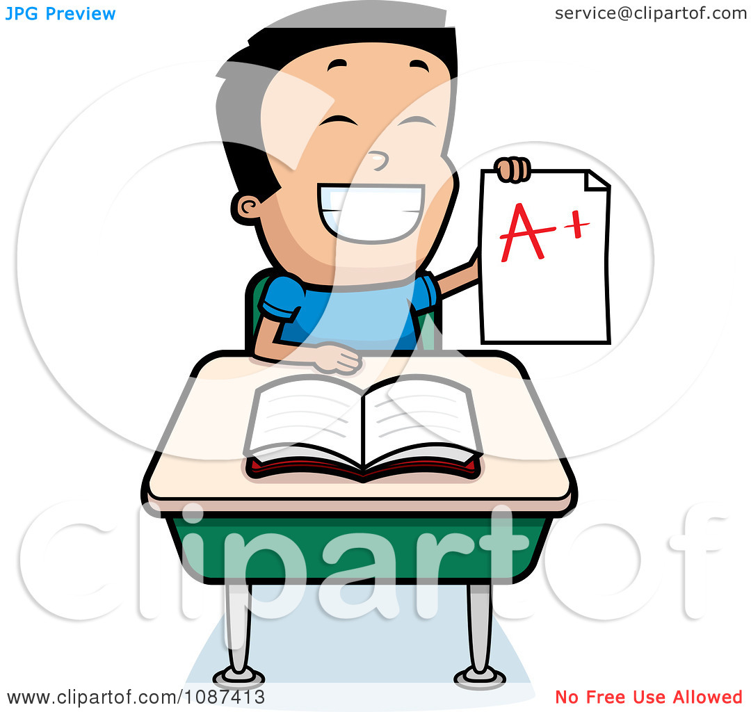 Intelligent Boy Clipart.