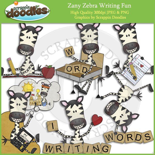 Zany Zebra Writing Fun.