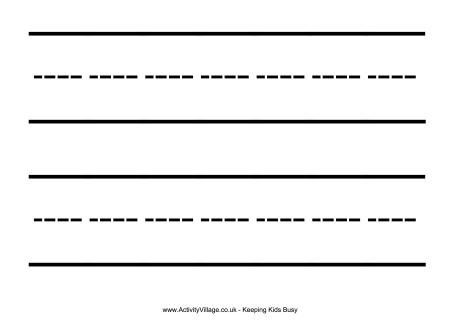 Handwriting Lines Clipart.
