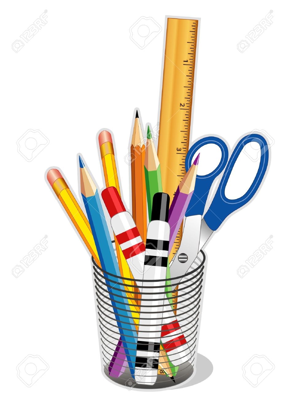 Writing Tools Clipart.