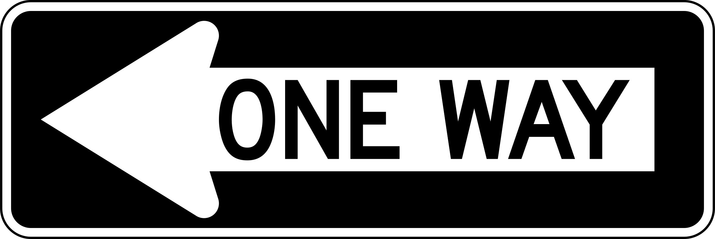 One Way Road Clipart.