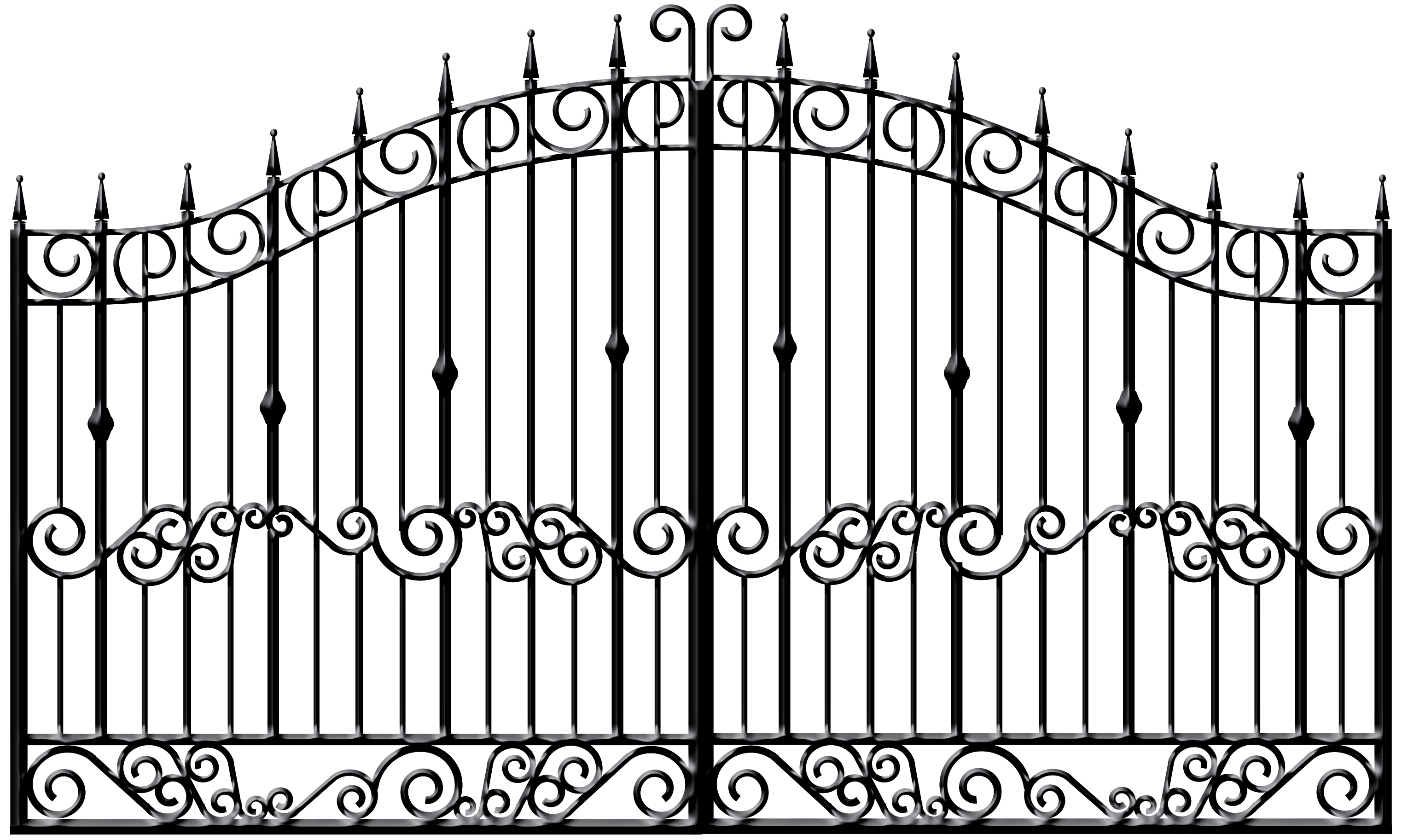 Wrought Iron Gate Clipart#2205329.