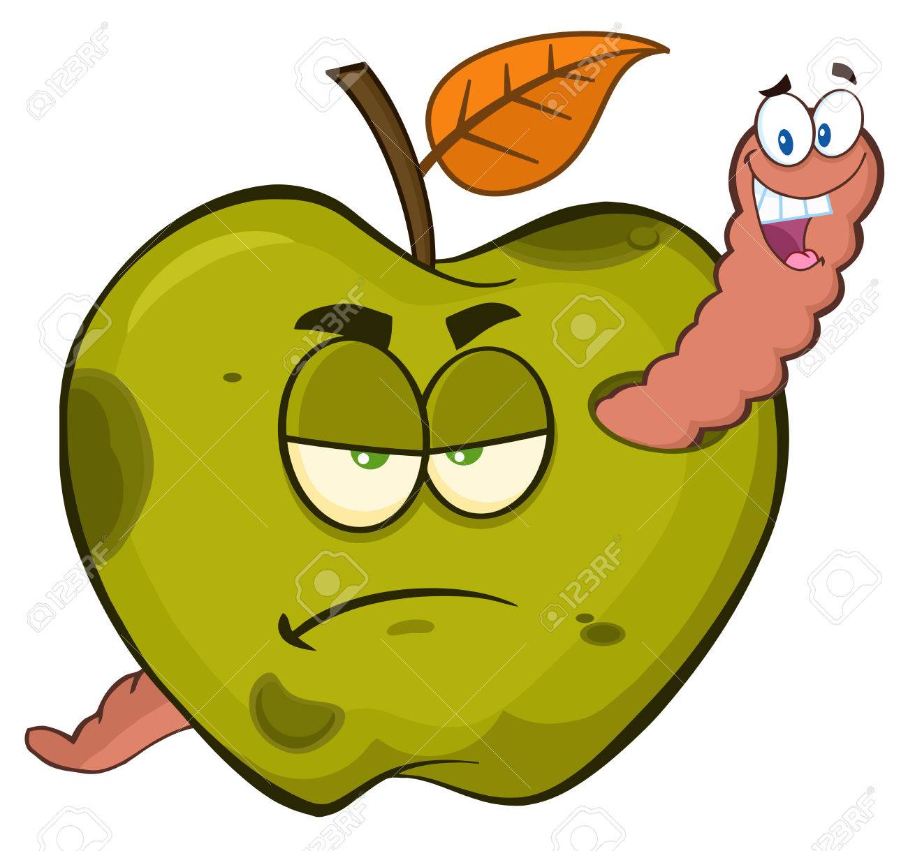 rotting apple clipart animated gif