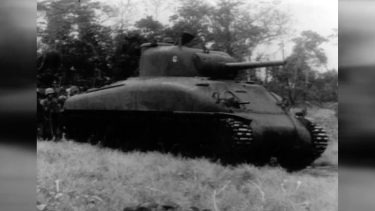 Amazing Footage Of American World War 2 Tanks In Action.