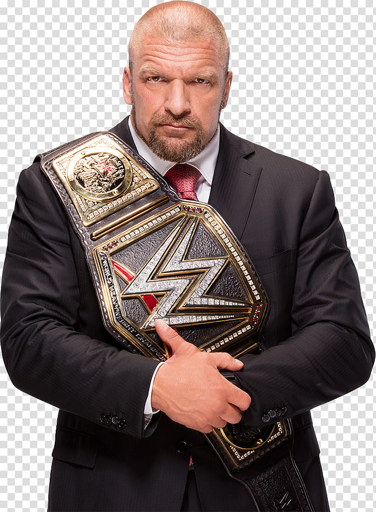 Triple H WWE WHC Champion transparent background PNG clipart.