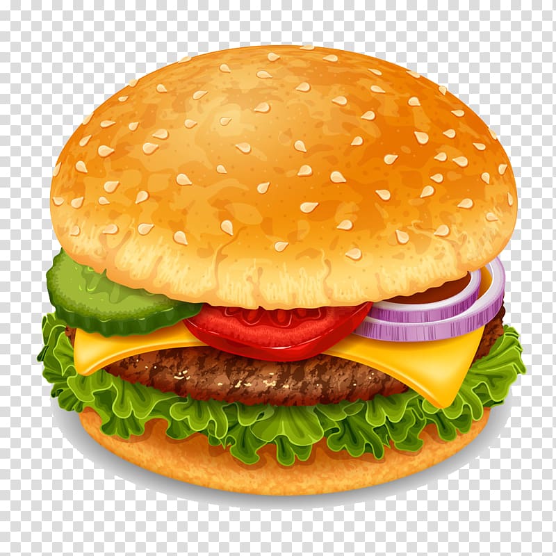 Hamburger illustration, Hamburger Soft drink Coca.