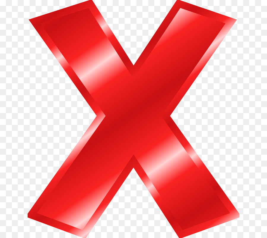 Red X Background clipart.