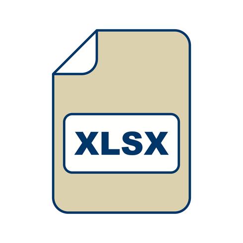 XLSX Vector Icon.