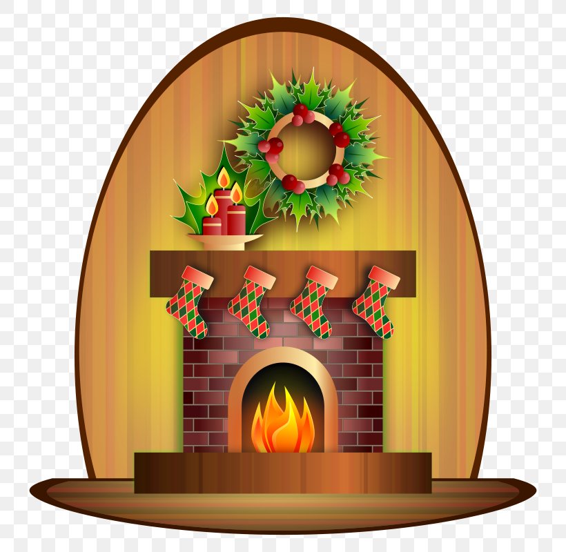 Santa Claus Christmas Fireplace Chimney Clip Art, PNG.