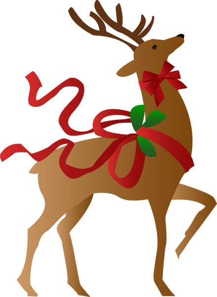 537 Christmas Reindeer free clipart.