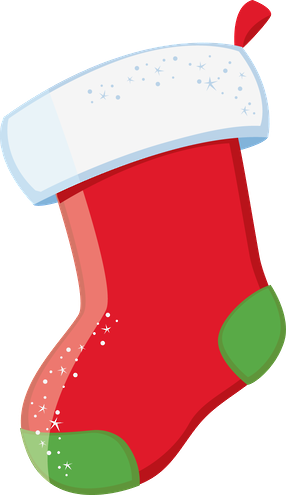 CHRISTMAS STOCKING CLIP ART.